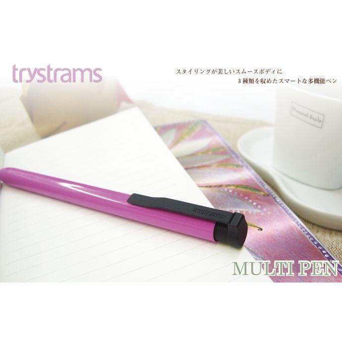 trystrams MULTI PEN マルチペン スムーススタイル 3機能ペン 黒・赤