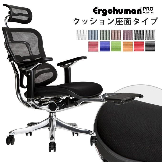 エルゴヒューマン プロ オットマン内蔵型 クッション 座面タイプ 座 