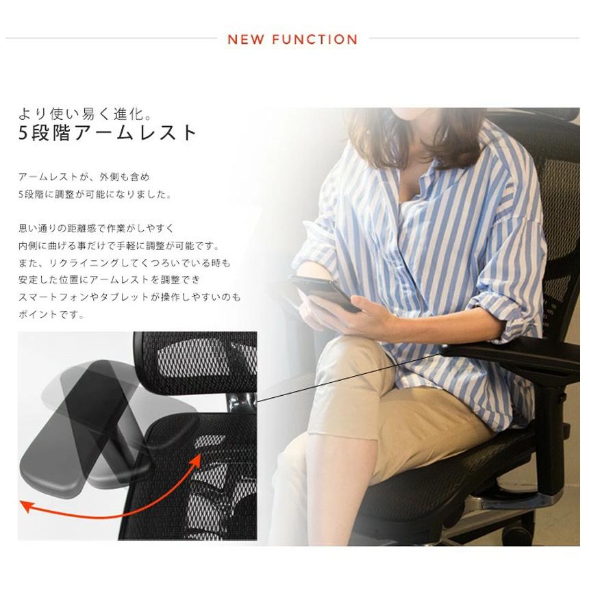 即納＞エルゴヒューマン プロ オットマン内蔵型 Ergohuman Pro