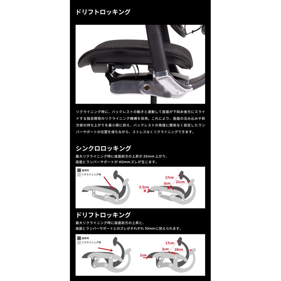 エルゴヒューマン エンジョイ2 ハイタイプ ergohuman enjoy2 High Type / ランバーサポート付 / ヘッドレスト有り 【完成品】 | エルゴヒューマン | 15