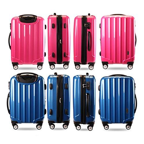 TSAロックスーツケース 4輪 ダブルキャスター KT523FCX 先上げ品 容量UP YKKダブルファスナー 軽量 旅行カバン キャ 