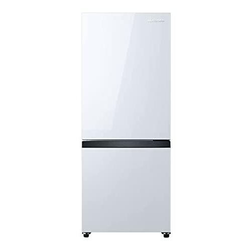 ハイセンス 冷蔵庫 幅48cm 154L ホワイト HR-D15E 2ドア 右開き 自動霜取り 収納充実 冷凍庫
