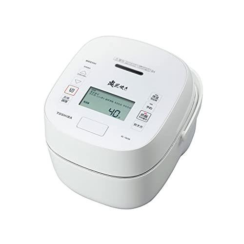 TOSHIBA 真空圧力IHジャー炊飯器 炎匠炊き 5.5合炊き ホワイト RC