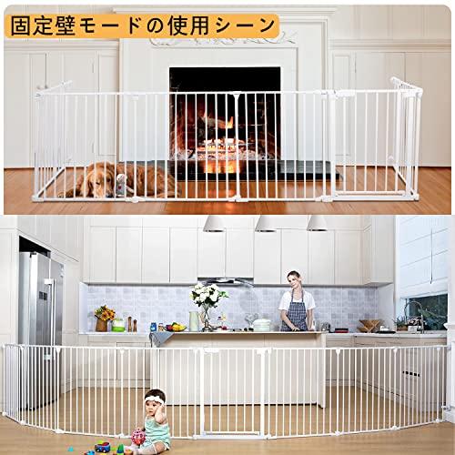 Ksmsem ペット用サークル 中大型犬用 ペットフェンス ゲージ 折りたたみ可能 組立簡単 室内 屋外 広い ケージ ゲート 犬 猫 小動物 プレイサークル バリア ゲー ペット用サークル 中大型犬用 ペットフェンス ゲージ 折りたたみ可能 組立簡単 室内 屋外 広い ケージ ゲート 小動物 プレイサークル バリア ペット用品