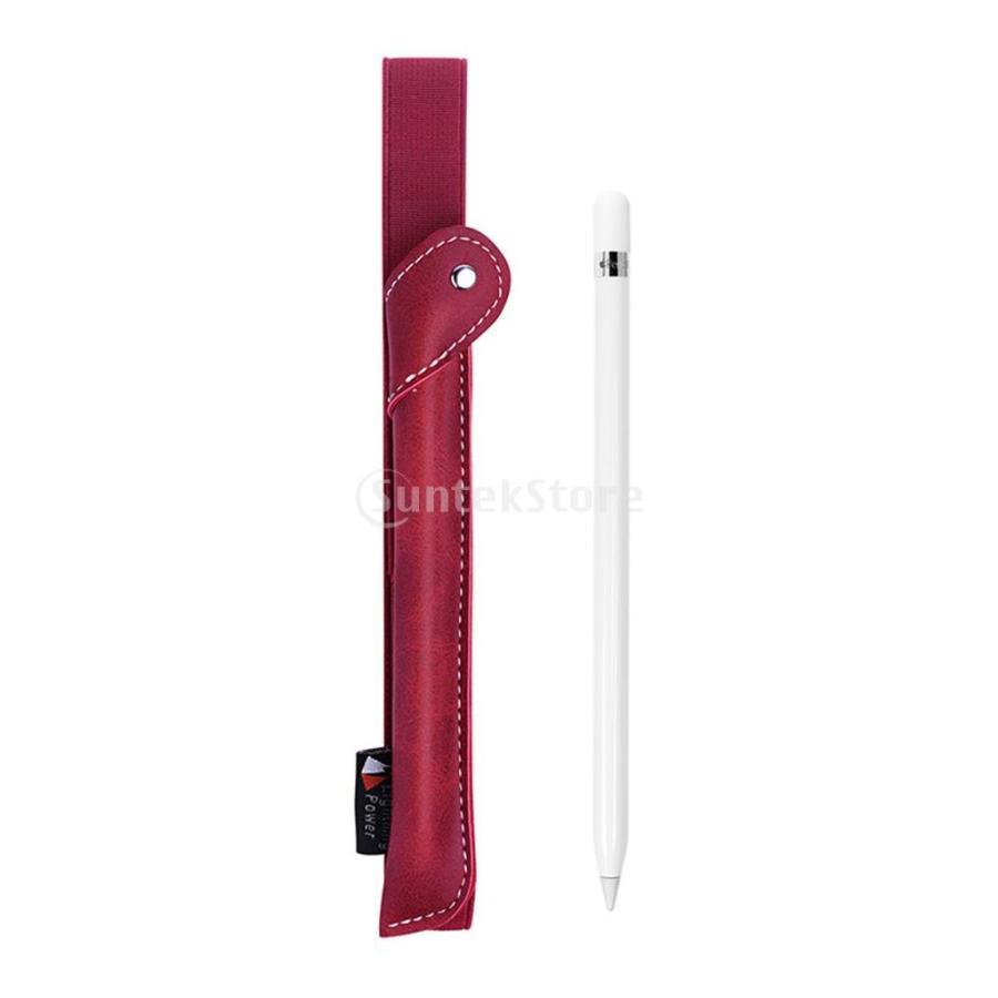 Perfk Apple Pencil 用 取り外し可能 ポーチバッグカバー インストールと取り外しが簡単 全2色 - 赤｜eriistore｜15