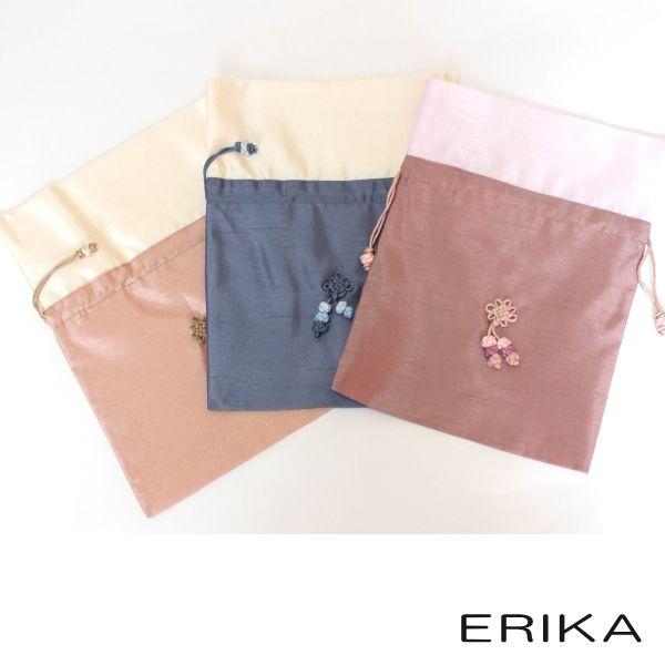 ERIKA COUNTRY & NORSIN 巾着袋 セット シルク巾着袋（中） : ERIKA - 通販 - Yahoo!ショッピング