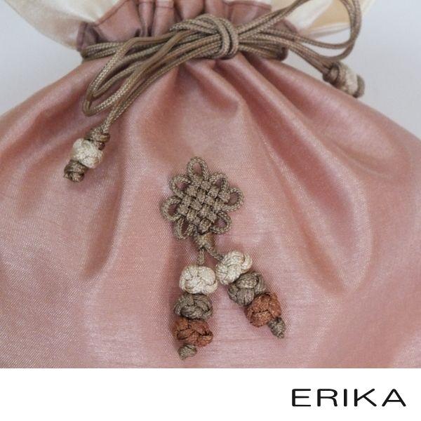 シルク巾着袋（中） : ERIKA - 通販 - Yahoo!ショッピング