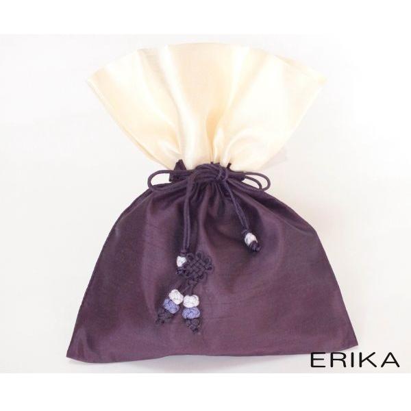 シルク巾着袋（中） : ERIKA - 通販 - Yahoo!ショッピング