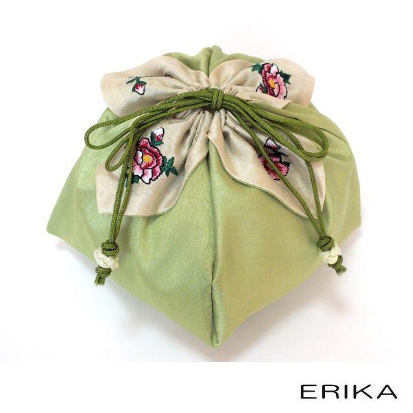 刺繍入り シルク巾着袋（中） : ERIKA - 通販 - Yahoo!ショッピング