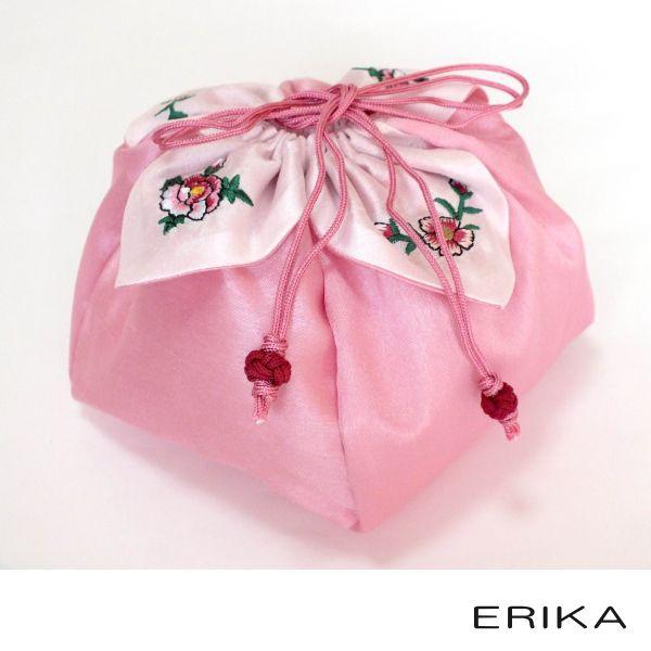 刺繍入り シルク巾着袋（中） : ERIKA - 通販 - Yahoo!ショッピング
