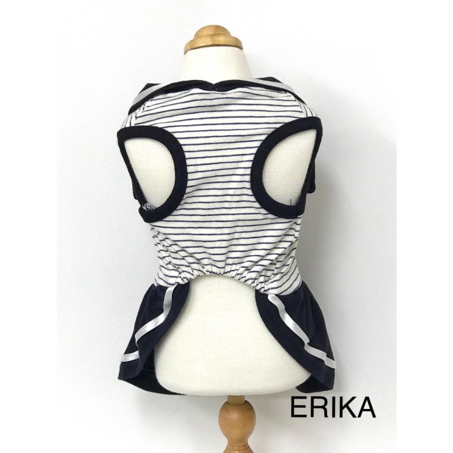 新商品 かわいい 犬服・マリンボーダーTシャツ・ワンピース : ERIKA