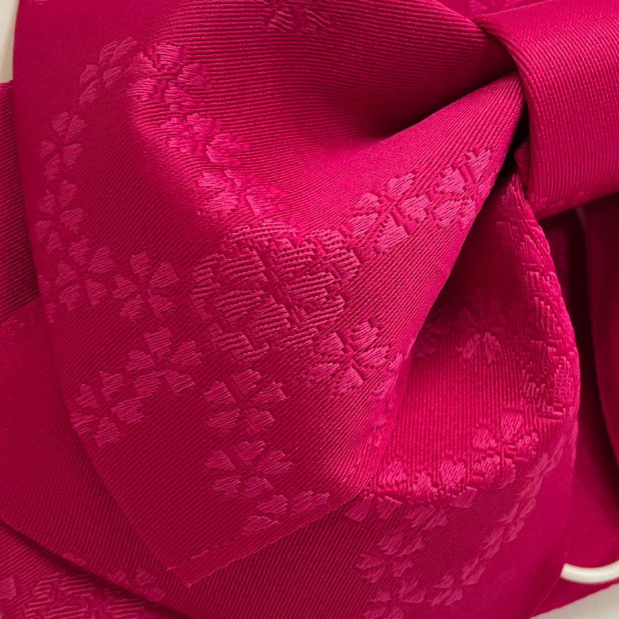 赤ピンクに華紋が可愛い作り帯☆子供、ジュニア、七五三 楽天市場】子供浴衣セット 女の子ゆかた ジュニア浴衣と作り帯2