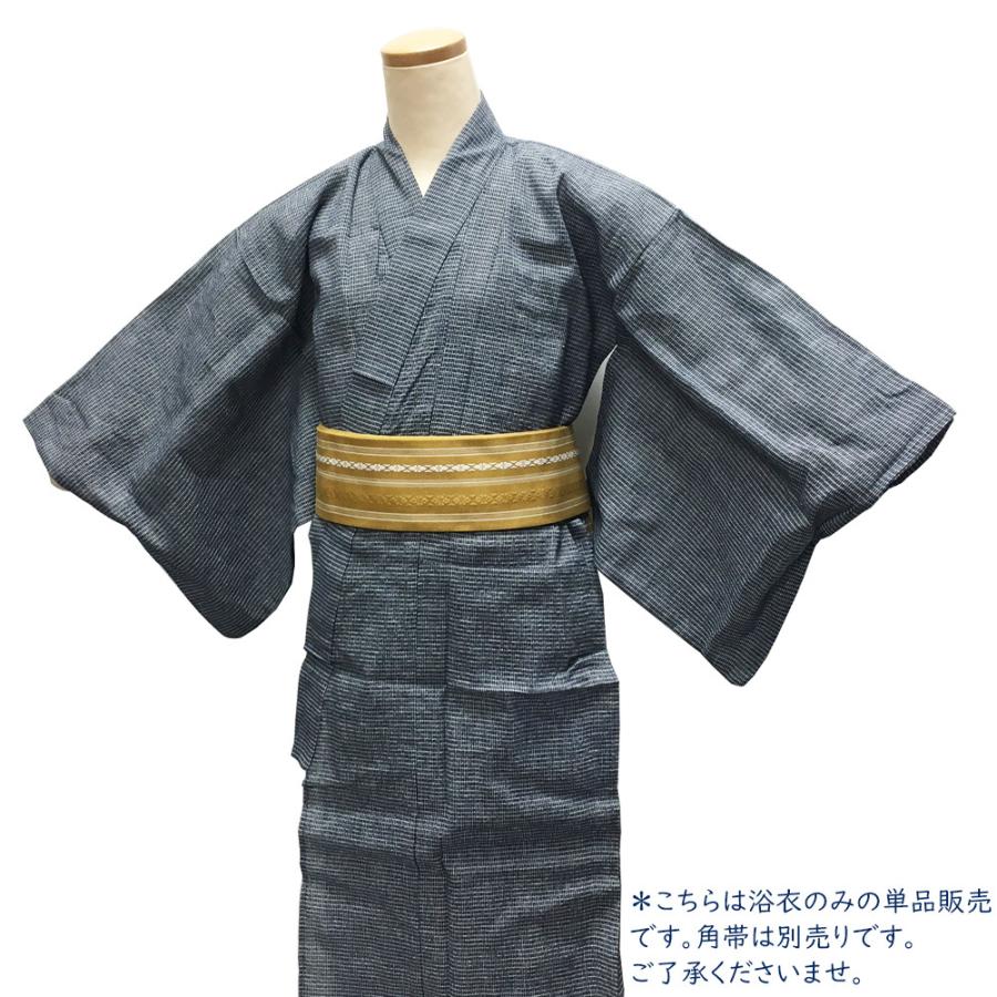 浴衣 子供 No 27 濃紺 濃藍 白 格子柄 男の子 140cm 150cm 160cm 在庫処分品 宅配便 Boys Yukata 27 きものshop 衿子 通販 Yahoo ショッピング