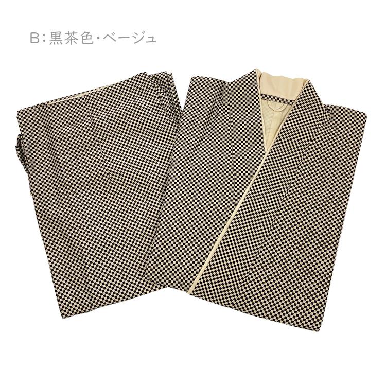 新品　洗える2部式着物セパレート 二部式 着物 洗える No.14 市松 Fサイズ ユニフォーム