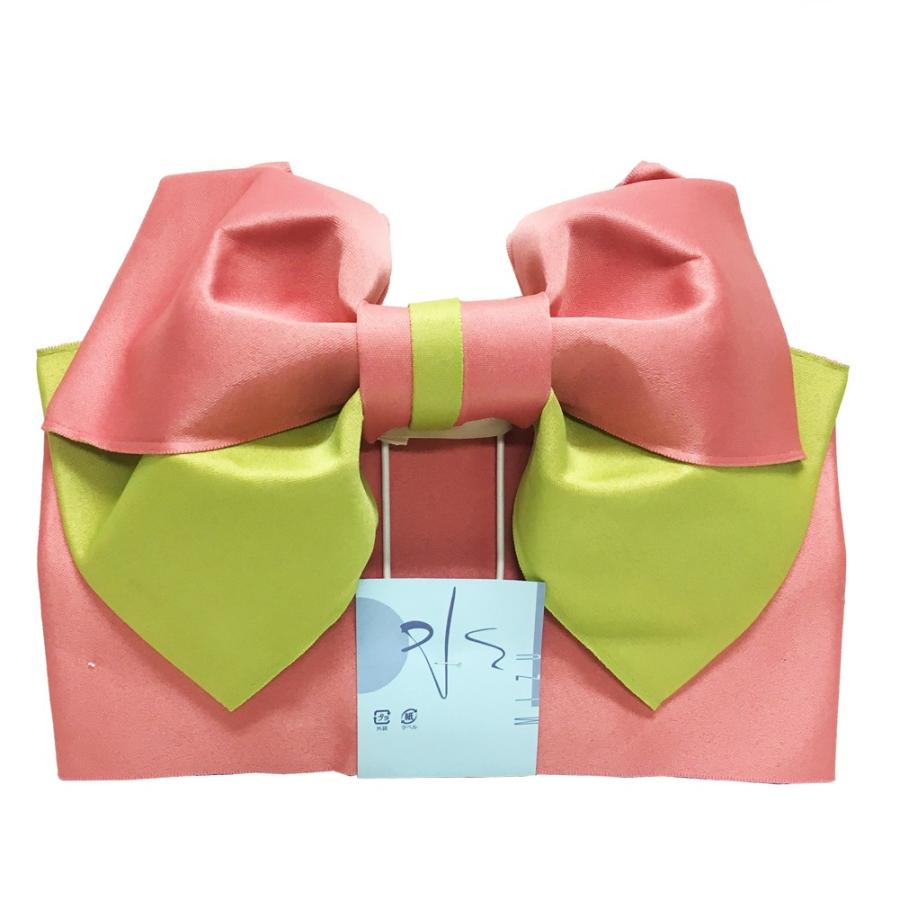 作り帯 付け帯 No 69 水柿色 若苗色 軽装帯 結び帯 浴衣帯 レディース 女性 大人用 訳あり商品 宅配便 P Ribbon 69 きものshop 衿子 通販 Yahoo ショッピング