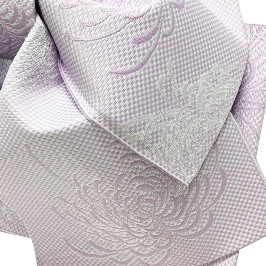 セール商品 作り帯 付け帯 No 02 軽装帯 結び帯 浴衣帯 レディース 女性 大人用 薄紫 花柄 乱菊 宅配便 Whitesforracialequity Org