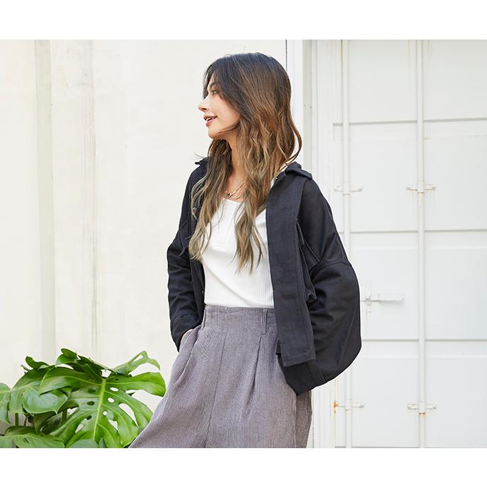 ショート丈ミリタリージャケット ジャケット レディース ミリタリージャケット 春 秋 冬 長袖 上品 ゆったり 襟抜き アウター 162526 |  | 20