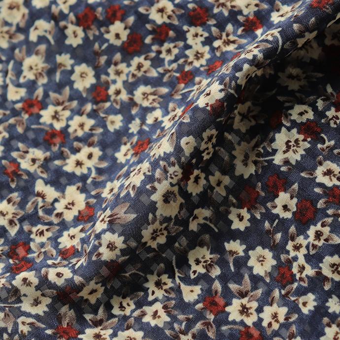 花柄 シフォン ロングスカート 秋 スカート ロング丈スカート オールシーズン フレアスカート スエード調ティアードスカート 162536 |  | 02