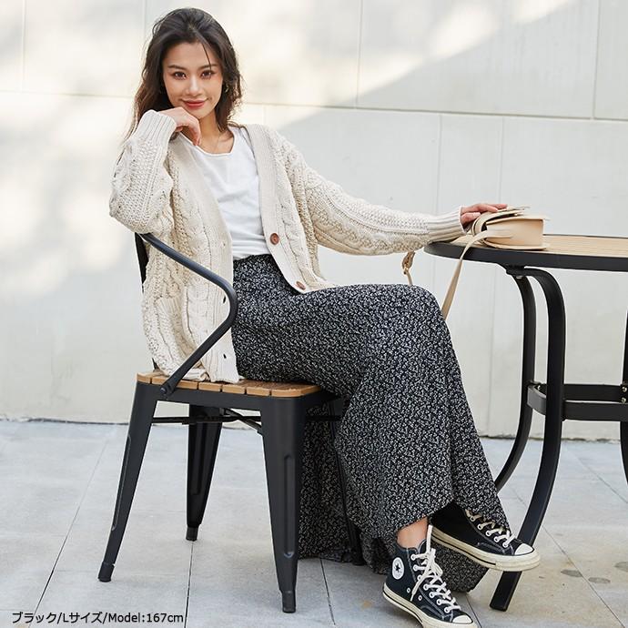 ナチュラル 上品 花柄プリーツスカート プリーツロングスカート プリーツスカート 花柄 ウエストゴム レディース スカート M L 162540 |  | 20