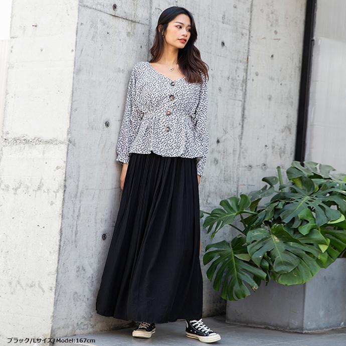 消しプリーツスカート ナチュラル 上品 高級 無地プリーツスカート プリーツロングスカート プリーツスカート 定番 ロングスカート レディース スカート 162541 |  | 18