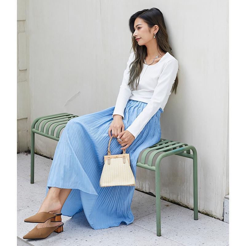 消しプリーツスカート ナチュラル 上品 高級 無地プリーツスカート プリーツロングスカート プリーツスカート 定番 ロングスカート レディース スカート 162541 |  | 04