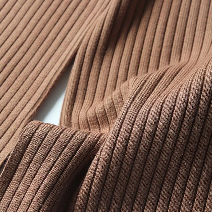 リブニット スリット ワイトパンツ ニット リブニットパンツ ワイド ストレッチ リブ編み ウエストゴム ボトムス レディース 162557 |  | 13