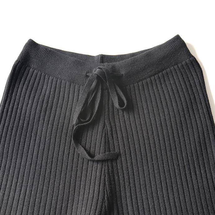 リブニット スリット ワイトパンツ ニット リブニットパンツ ワイド ストレッチ リブ編み ウエストゴム ボトムス レディース 162557 |  | 05