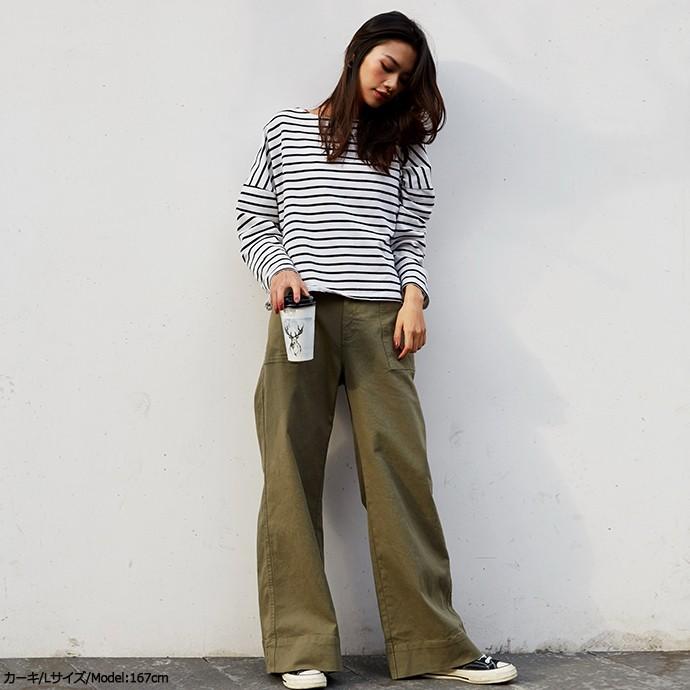 ベイカーパンツ ワイドパンツ 伸縮性 ロングパンツ レディース 綿 LL 2L 大きいサイズ ボトムス チノパン チノパンツ 162561 |  | 17