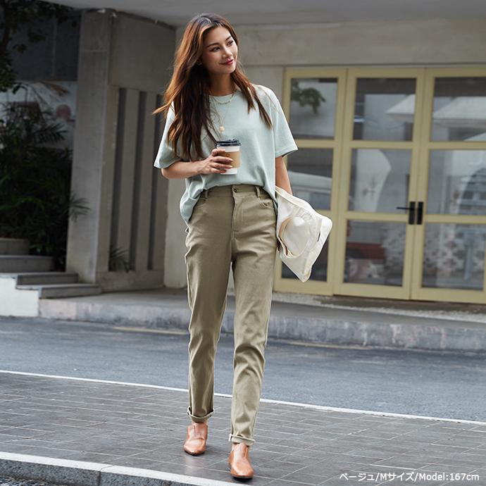 定番 伸縮性 ロングパンツ レディース 大きいサイズ ボトムス パンツ ズボン 無地 ストレッチパンツ スキニー デニムパンツ 激伸び 162590 |  | 14