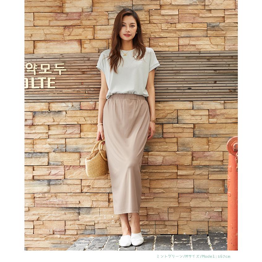 話題の神T Tシャツ リラックスフレンチスリーブT 半袖 tシャツ レディース Uネック トップス 半袖 体型カバー クルーネック 162591 |  | 13