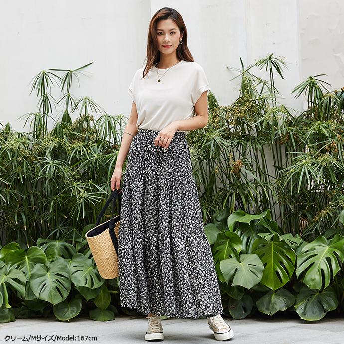 話題の神T Tシャツ リラックスフレンチスリーブT 半袖 tシャツ レディース Uネック トップス 半袖 体型カバー クルーネック 162591 |  | 14