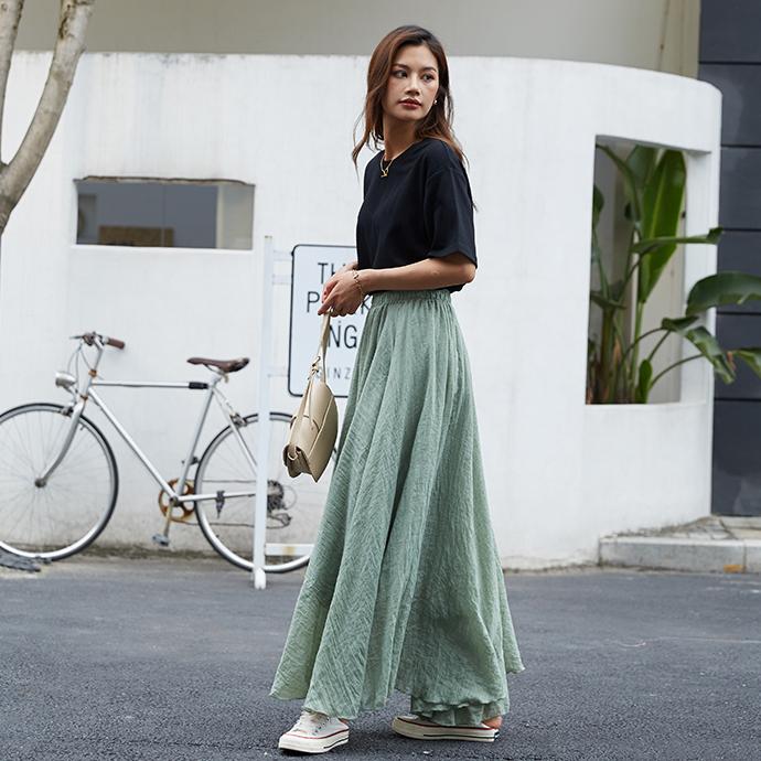 定番 吸汗 半袖 Tシャツ サイトスリット  無地 クルーネック トップス UVカット 体型カバー レディース 綿 無地Tシャツ 半袖Tシャツ 162592 |  | 12