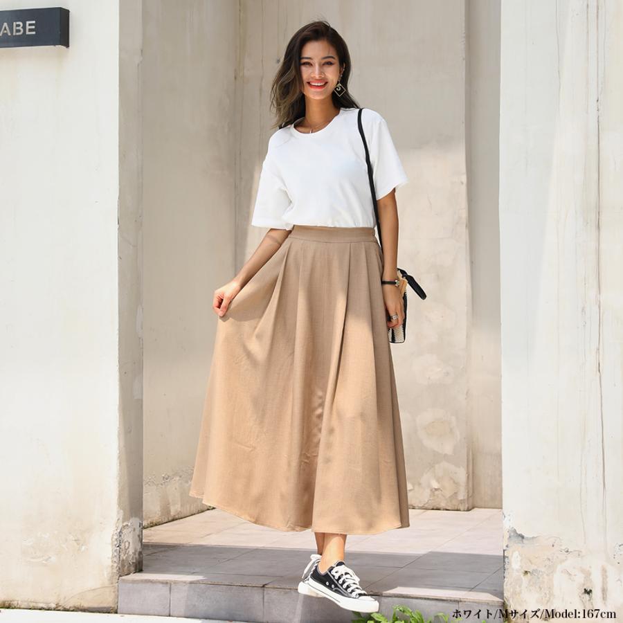 定番 吸汗 半袖 Tシャツ サイトスリット  無地 クルーネック トップス UVカット 体型カバー レディース 綿 無地Tシャツ 半袖Tシャツ 162592 |  | 17