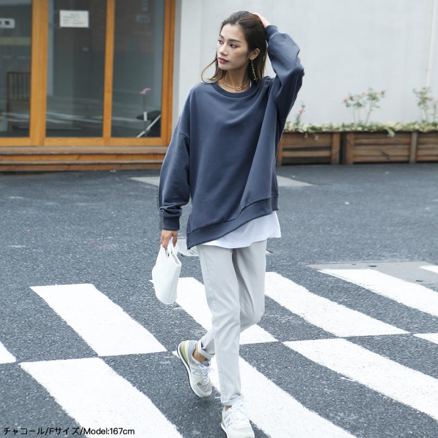 ZIP付き裏毛プルオーバー プルオーバー サイドZIP トレーナー スウェット 無地 パーカー スリット 秋 冬 レディース162597 |  | 05