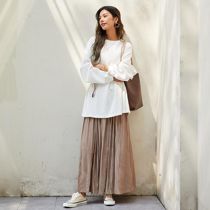 ボリューム袖 ゆったりプルオーバー レディース トレーナー スウェット 長袖 トップス チュニック 体型カバー オーバーサイズ 162598 |  | 10