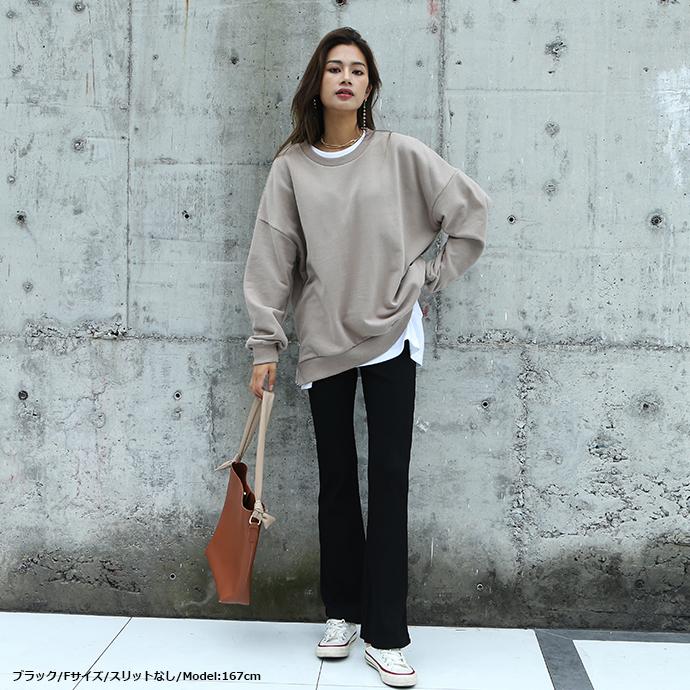 リブパンツ フレアリブパンツ 前スリットパンツ レギンス レギンスパンツ フレアレギンス フレアパンツ リブレギンス レディース 162604 |  | 10