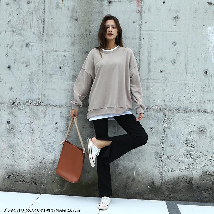 リブパンツ フレアリブパンツ 前スリットパンツ レギンス レギンスパンツ フレアレギンス フレアパンツ リブレギンス レディース 162604 |  | 12