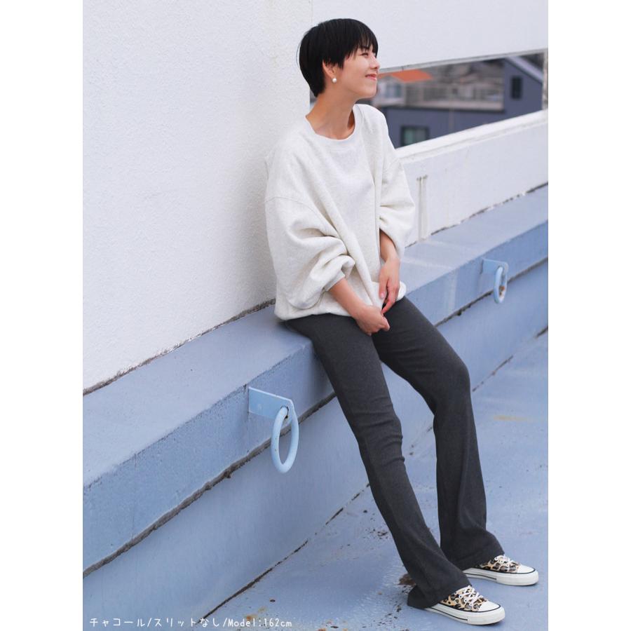 リブパンツ フレアリブパンツ 前スリットパンツ レギンス レギンスパンツ フレアレギンス フレアパンツ リブレギンス レディース 162604 |  | 14
