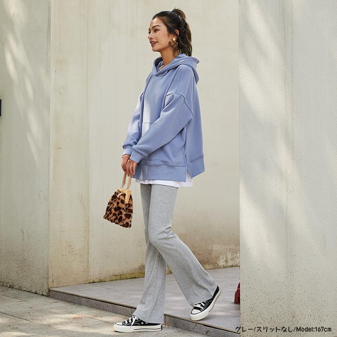 リブパンツ フレアリブパンツ 前スリットパンツ レギンス レギンスパンツ フレアレギンス フレアパンツ リブレギンス レディース 162604 |  | 18