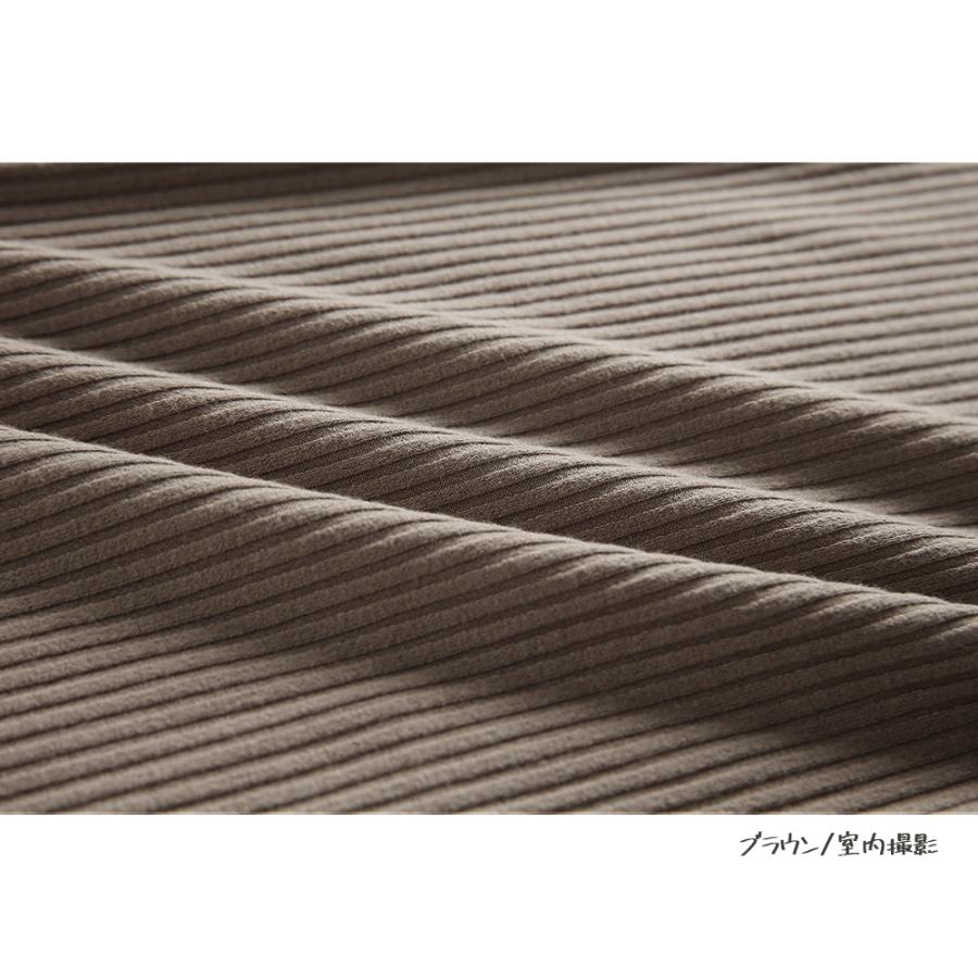 ハイウエストリブワイドパンツ ワイドパンツ レディース ゆったり ウエストゴム ボトムス リブパンツ 伸縮性 無地 ストレッチ パンツ ロングパンツ 162605 |  | 12