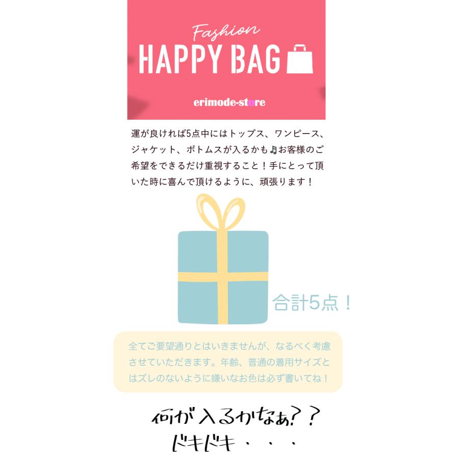 ERIMODE lucky bag ラッキーバッグ ラッキー福袋 5点入り レディース 