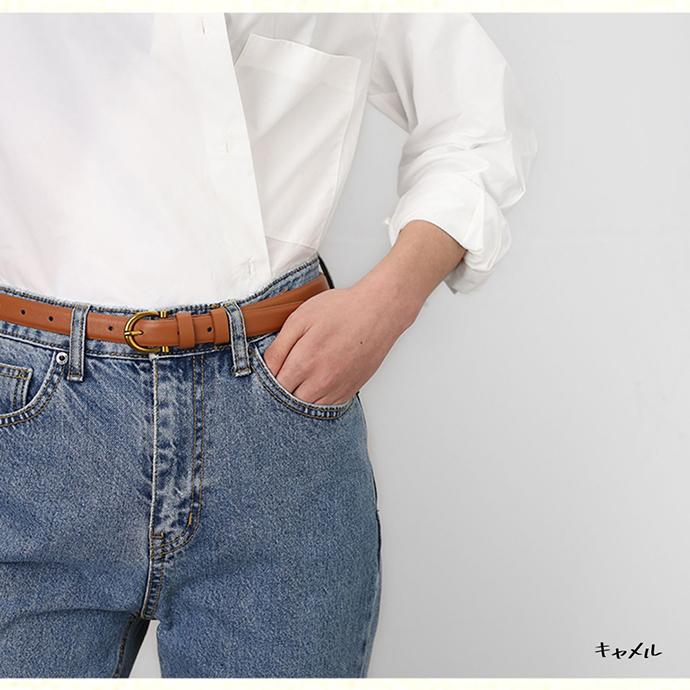 ベルトレディース 定番 ゴールドバックル ベルト レディース おしゃれ 20mm幅 レザー シンプル プレゼント リクルート スーツ ビジネス 162630 |  | 01