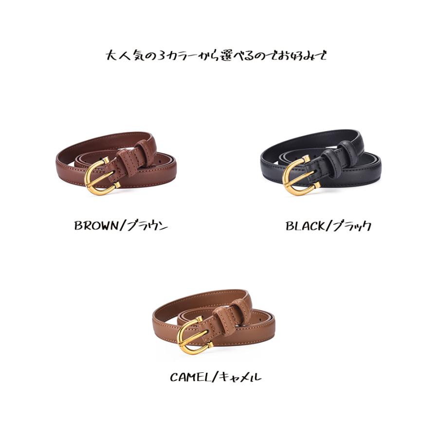 ベルトレディース 定番 ゴールドバックル ベルト レディース おしゃれ 20mm幅 レザー シンプル プレゼント リクルート スーツ ビジネス 162630 |  | 02