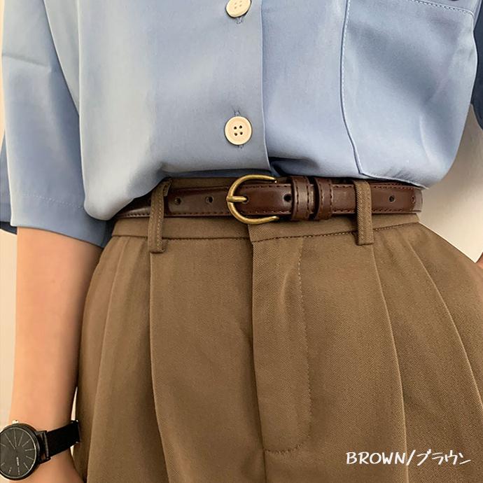 ベルトレディース 定番 ゴールドバックル ベルト レディース おしゃれ 20mm幅 レザー シンプル プレゼント リクルート スーツ ビジネス 162630 |  | 05