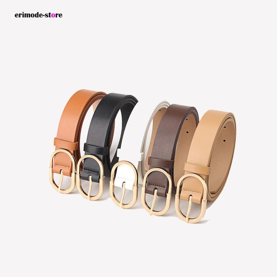 定番 オーバルバックル ベルト レディース 大きいサイズ レディース