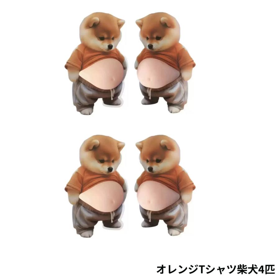 『話題のシール』大人気 お腹ぷにぷにシール 3D立体 可愛い猫 柴犬 スクイーズ もっちり ステッカー もこもこ 肉球 もちもち 162713 |  | 12