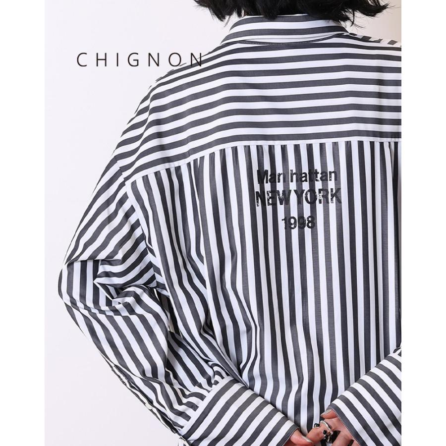 CHIGNON（シニヨン） 【SALE】CHIGNON 1555-218kk 2WAYストライプ
