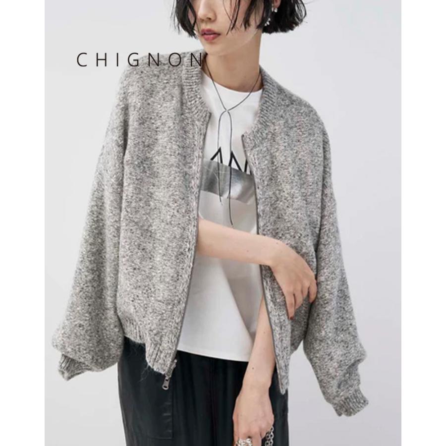 【chignonシニヨン】リバーオーガンドッキングベスト グレー CHIGNON（シニヨン） 【SALE】CHIGNON 9554-082jr リバーオーガン