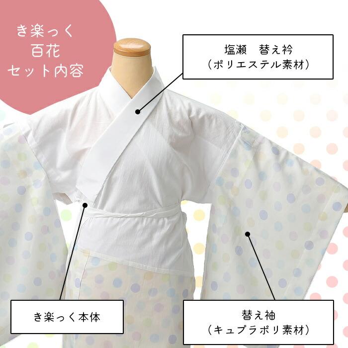衿秀 公式 き楽っく 長襦袢 百花 冬 袷 友禅 きらっく 襦袢  