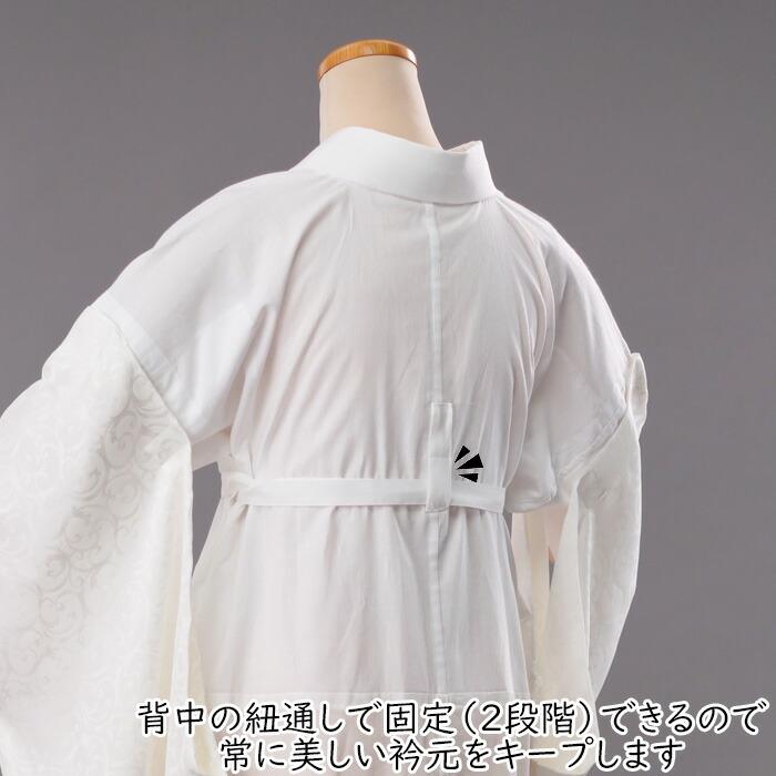 衿秀 公式 き楽っく 長襦袢 涼 夏 絽 涼しい 白 きらっく 襦袢 じゅばん 洗える 襟の衿秀 えりひで 日本製 和装小物 すなお きものすなお eh tbの画像
